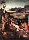 St Jerome Paintings - St Jerome in Prayer by Hieronymus Bosch